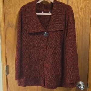 Cozy Maroon Knit Cardigan